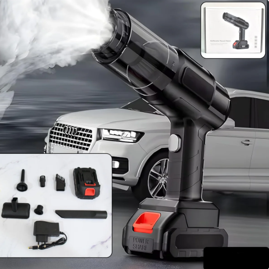Aspirateur à Main + Souffleur 2en1 Rechargeable – Voiture, Ordinateur & Maison | Handstofzuiger + Blaasmond 2in1 Oplaadbaar – Auto, Computer & Thuis