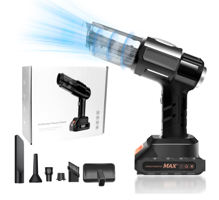 Aspirateur à Main + Souffleur 2en1 Rechargeable – Voiture, Ordinateur & Maison | Handstofzuiger + Blaasmond 2in1 Oplaadbaar – Auto, Computer & Thuis
