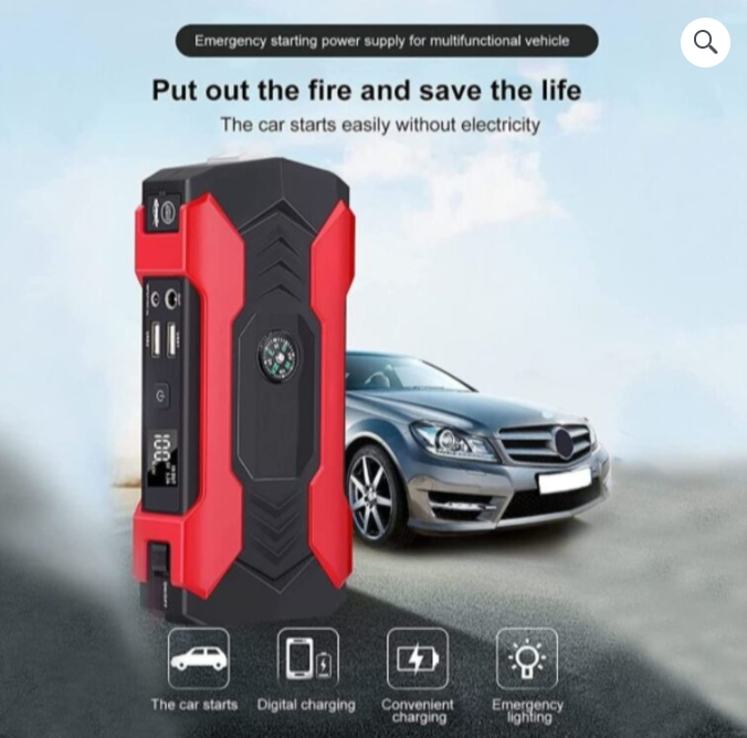Power Bank Jump Starter 15000W – Lampe intégrée | Powerbank Jump Starter met Lamp