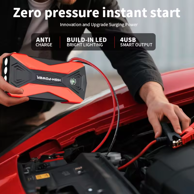 Démarreur de Batterie Voiture Portable – Booster & Compresseur / Draagbare Auto Jumpstarter – Booster & Compressor