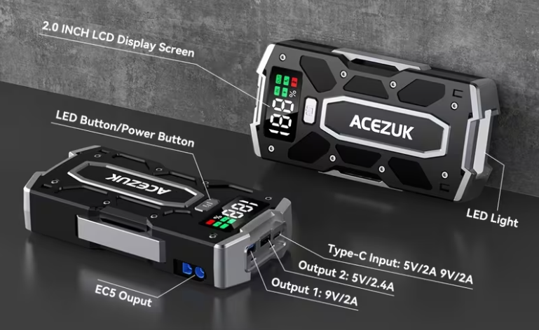 Démarreur de Batterie Portable 8500A / Draagbare Batterijstarter 8500A