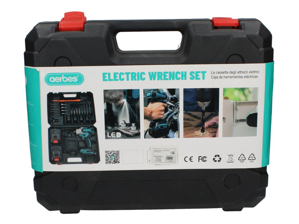 Boulonneuse à Choc 48V Puissante - 2 Batteries, Desserre les Roues en 10 Secondes - Kit Voiture Complet
