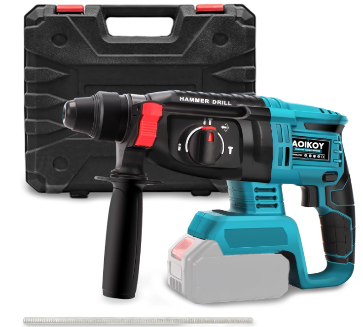 Perforateur Sans Fil AERBES 48V – Marteau Burineur Brushless + 2 Batteries NEUF | Draadloze Boorhamer AERBES 48V – Brushless Beitelhamer + 2 Accu's NIEUW