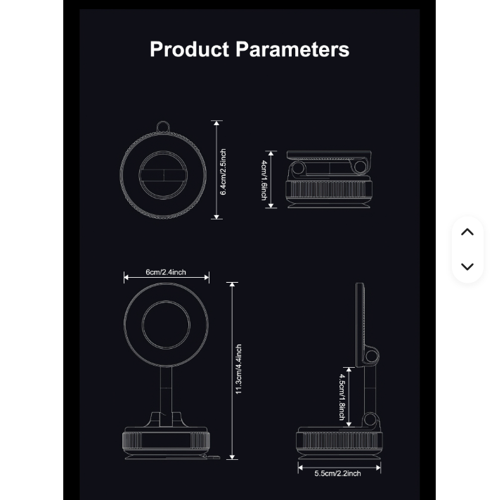 Support Téléphone Magnétique Voiture – Ventouse Vacuum Pro 360°