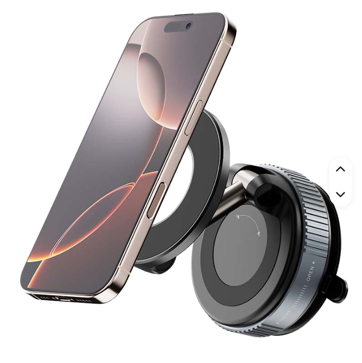 Support Téléphone Magnétique Voiture – Ventouse Vacuum Pro 360°